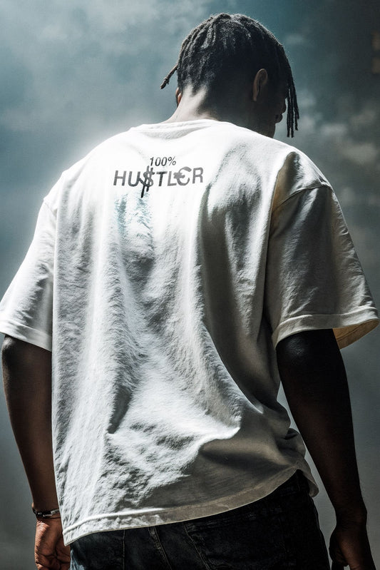T-shirt Hustler White