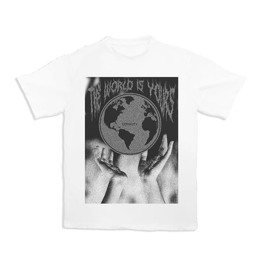 "THE WORLD IS YOURS" WHITE T-SHIRT