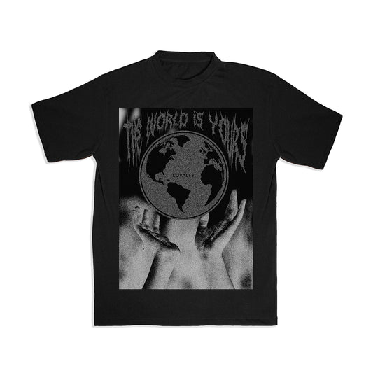 "THE WORLD IS YOURS" BLACK T-SHIRT