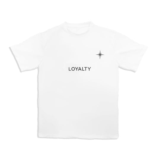 "LOYALTY" WHITE T-SHIRT